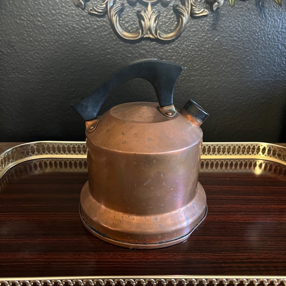 Vintage Copper Tea Kettle